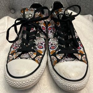 Sugar Skull Converse Women’s Size 9